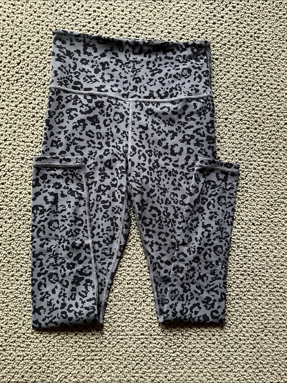 Athleta Leopard Leggings Spring Night XS